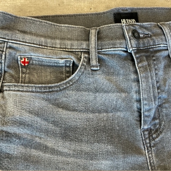 Hudson Gracie Cutoff Denim Shorts In Dystopia Grey Women’s Size 26 - Picture 2 of 8